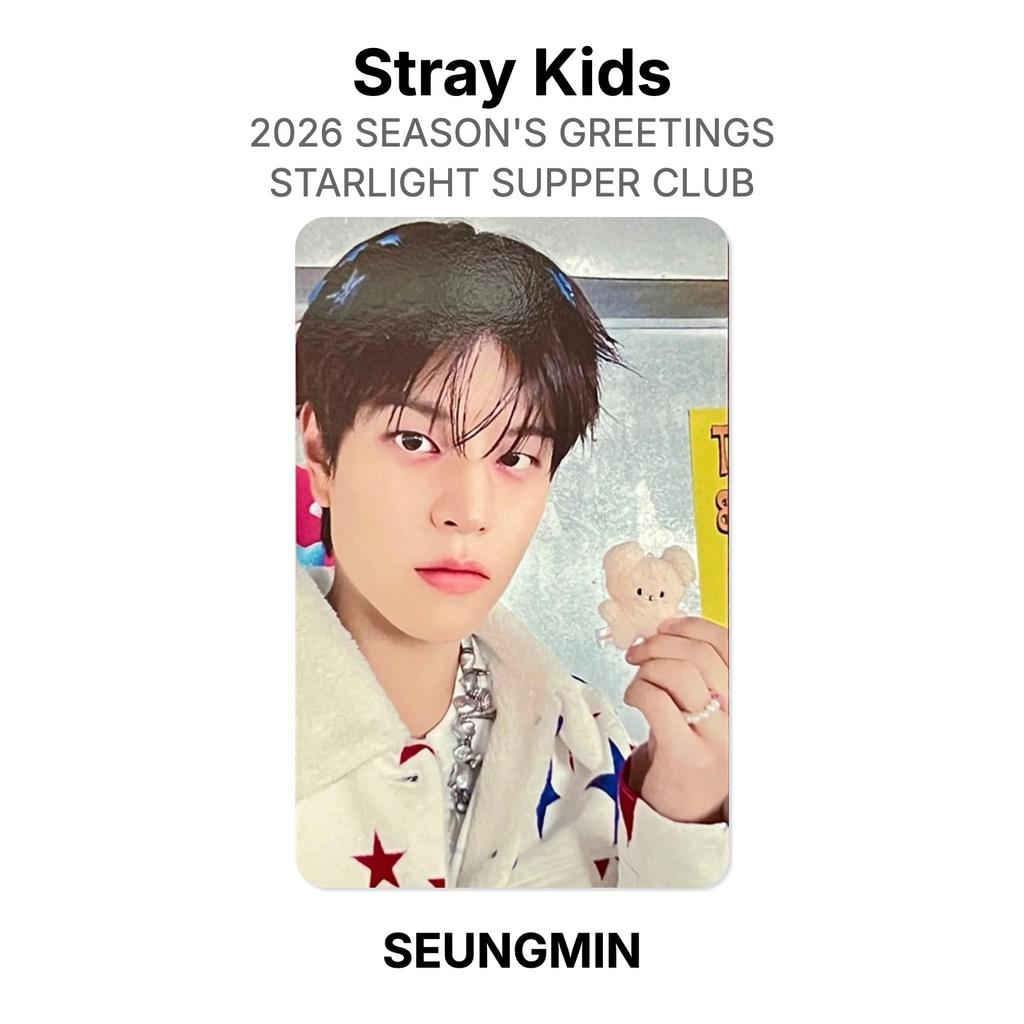 Stray Kids 2026 SEASON'S GREETINGS STARLIGHT SUPPER CLUB Official Photocard