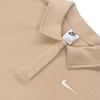 Nike Printed Logo Long Sleeve Polo Shirt Women Tops Nude DQ5869-200