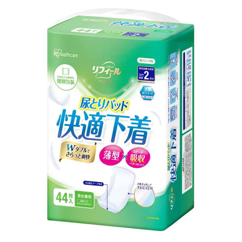 

IRIS OHYAMA Refill Urine Absorbent Pads for Disposable Pants, Double Absorption, 44 Pads, NAD-PD35-44