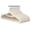 Non Slip Plastic Clothes Hangers with Silicone Grip & Pant Bar Space Saving Seamless Skirt Hanger for Closet Organization
