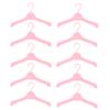 10Pcs Lovely Hangers Mini Cute Wardrobe Dress Coat Clothes Plastic Accessories