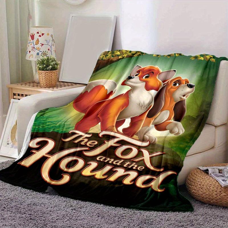 1pc. The Fox and the Hound: Perfect Gift for Home, Office, Outdoor Use - Suitable All Year Round - Cozy Blanketz0417280 130cmx150cm