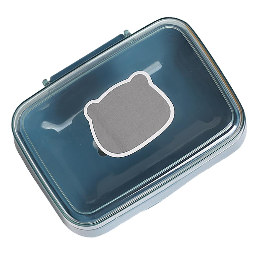 Soap Box Portable Drainable Plastic Soap Holder Container with Cover for Home Dorm Travel