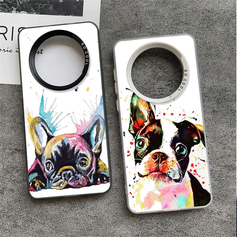 French Bulldog Dog Pug Design Soft Phone Case for Xiaomi Redmi Note 13 14 15 Pro Plus 12S 12 11S 11 11T 10S 10 Shockproof Cover