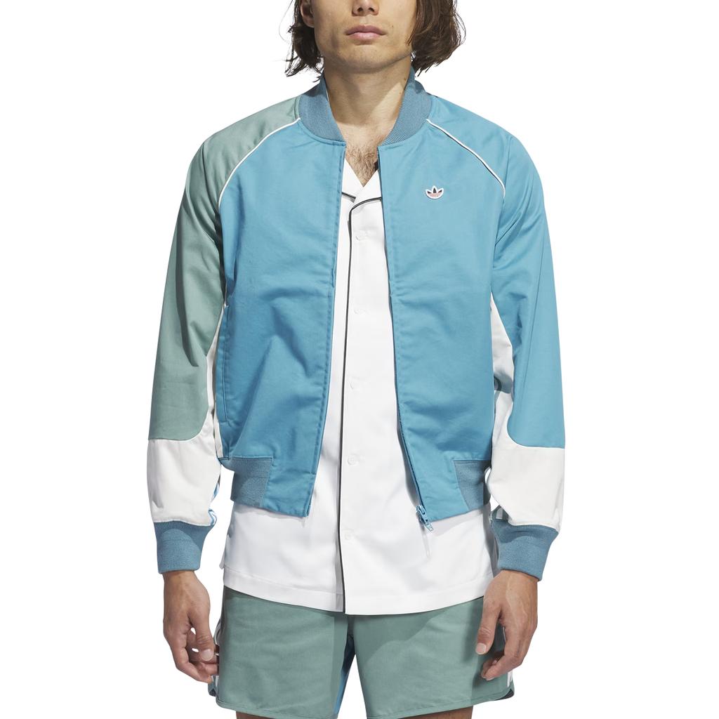 adidas X CLOT Edison Chen Collegiate Jacket Blue Unisex Streetwear IY6520