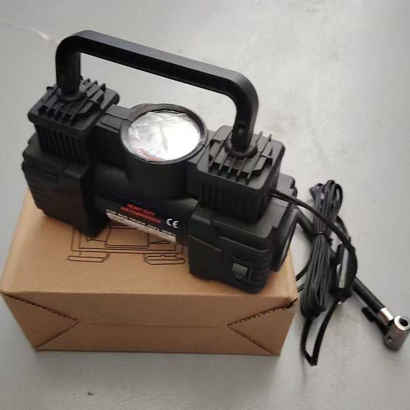 

Car-Mounted Air Pump, Small Car-Style High-Power Electric Tire Pump, Dual-Cylinder High-Pressure Car Air Pump Mechanical Watch [with Light]