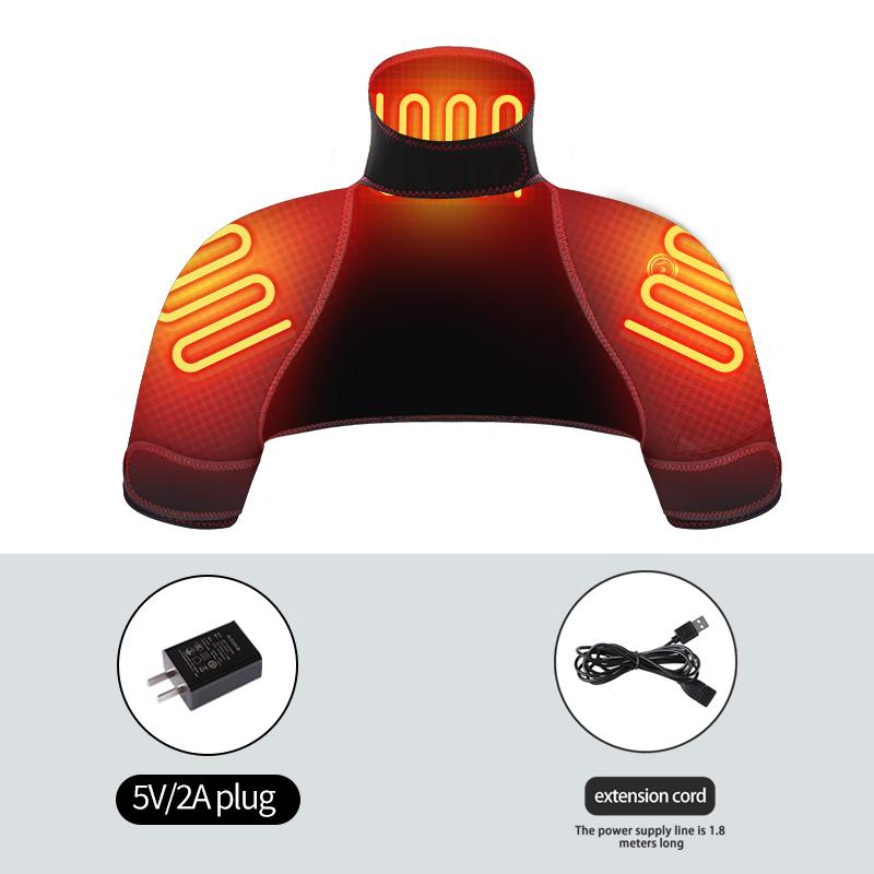 Heating Electric Shoulder Neck Pad Massager Multi Function Key Adjustment Heated Shawl Muscle Relaxation Cervical Massager