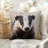 Federa per Cuscino Decorativa Ritratto di Tasso Carino Stampa Stile Pittura ad Olio Animale per Amanti della Fauna Selvatica Decorazione per la Casa
