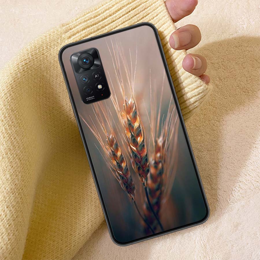 

Mature Wheat Grains Phone Case For Redmi Note 13 14 15 Pro Plus 12 13C 12C 15C 9 10 10C 9T 9C 9A TPU Soft Cover Clear Cell Cases Note 13 Pro Plus