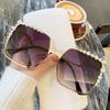 Oversized Square Sun Glasses Ladies  New Luxury Pearl Sunglasses Women Brand Designer Fashion Shades Big Frame Oculos