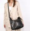 David Jones women's shoulder bag, eco-leather, black
