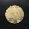 Gold Plated Egyptian Queen Nefertiti Commemorative COINS Collect Bitcoin Collection Gifts