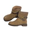 Flat-bottomed versatile Martin boots women's 2025 new autumn women's boots women's popular short boots non-slip soft sole not tired feet