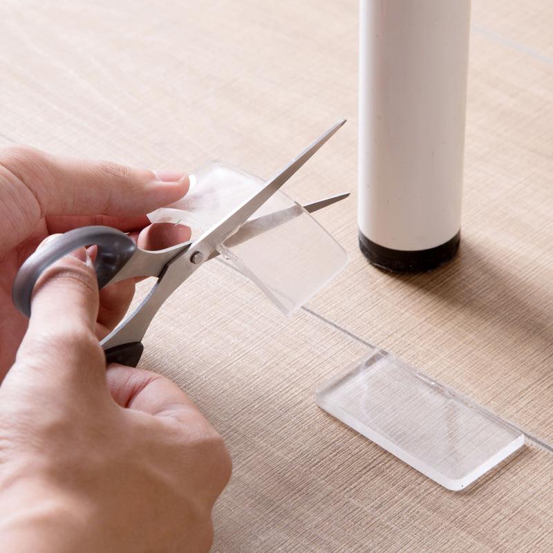 4/12pcs Clear Silicone Anti Vibration Non-Slip Pad Table Foot Anti-moving Mat Bed Foot Antislip Fixator Furniture Protect Pad