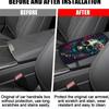 1pc Rose and Skull Head Car Armrest Mat Car Accessories Soft and Comfortable Car Armrest Box Height Boosting Mat Protection