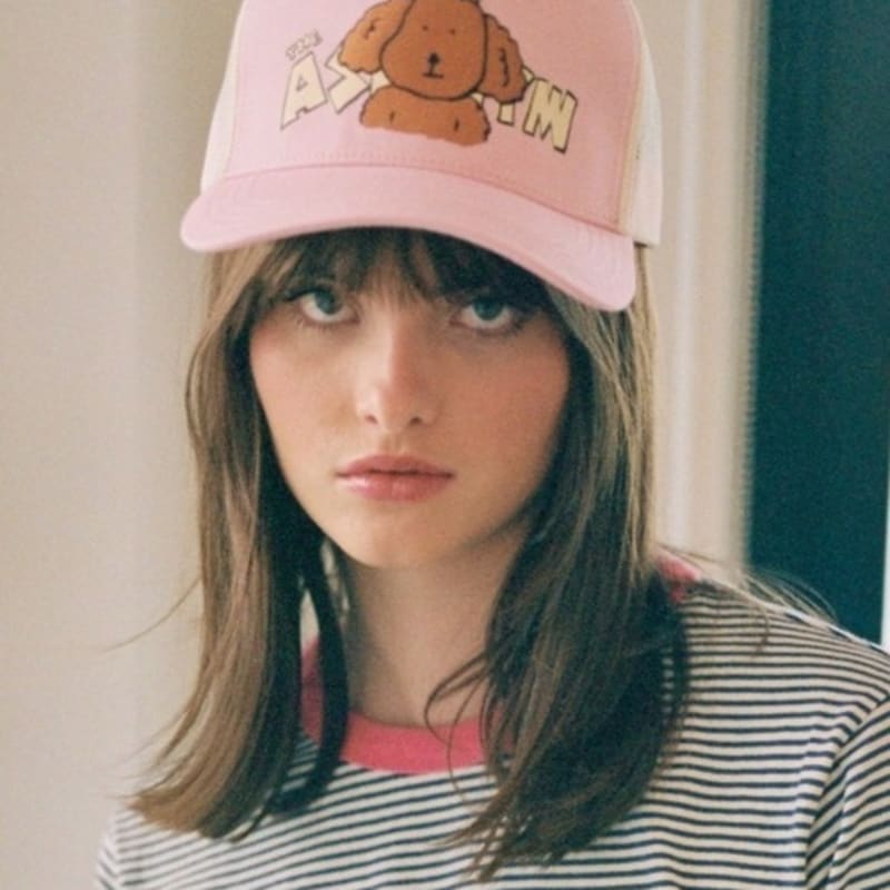 

THE ASHLYNN [OG TRUCKER FIT] HALF MESH cap_pink FREE