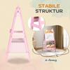 2 in 1 Kids Easel with Whiteboard, Chalkboard, Storage Boxes, for Ages 3-8 Years, Pink