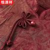 Hengyuanxiang New Chinese Style Stand Collar Seven-Quarter Sleeve Plus Size Shirt