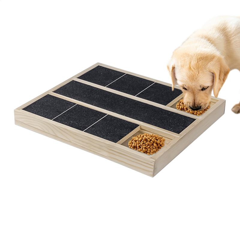 Dog Scratch Pad For Nails Scratching Dog Paw Square Sandpaper Pad With Treat Box Nail Grinder Scratcher Scratching Board