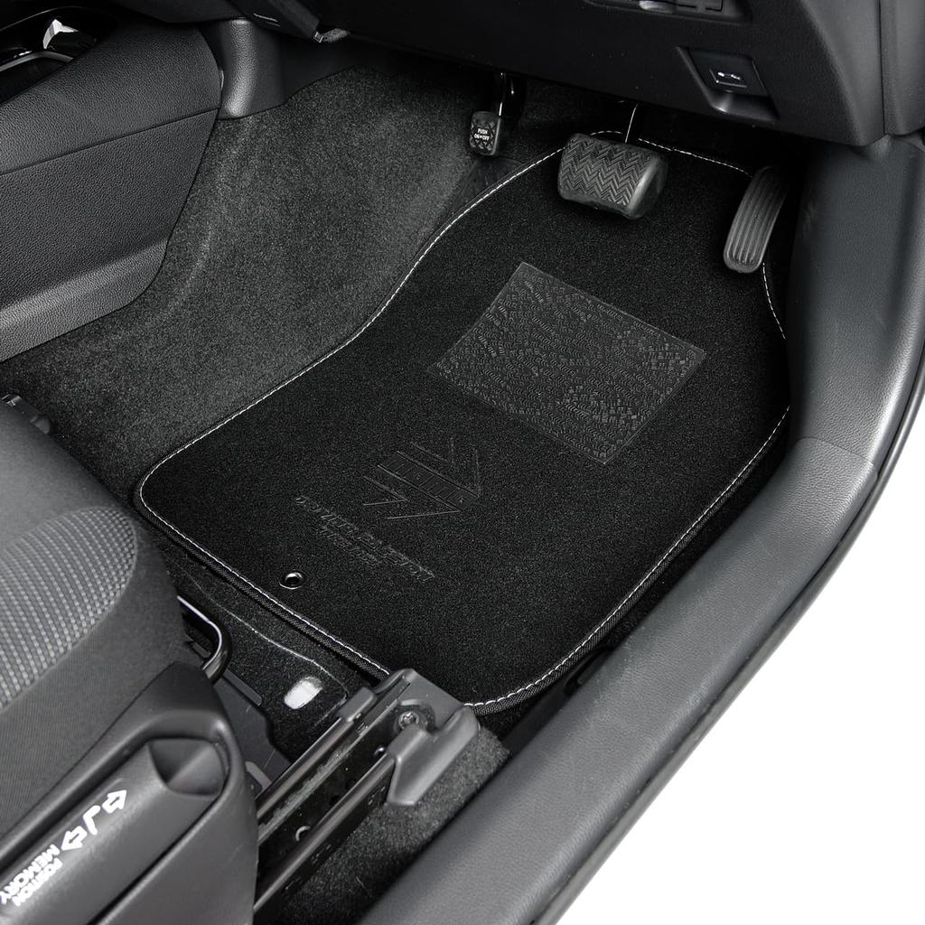 MOMO Floor Mats, Black, One Size Fits All, Front, Set of 2, Italy, Milan