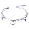 European and American simple personalized bell double-layer titanium steel bracelet spot men and women couple jewelry women's trend fashion jewelry