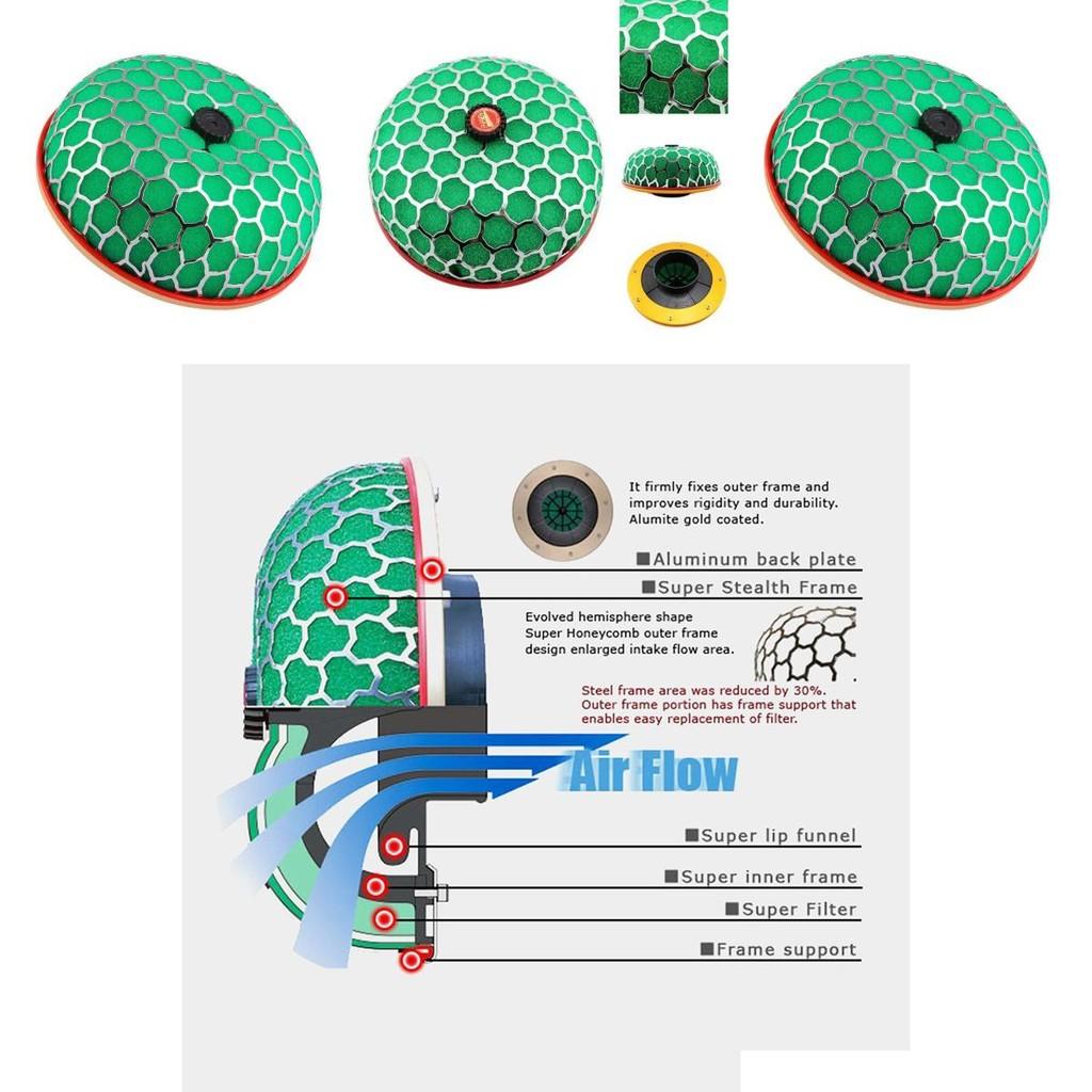 High Flow Car Intake Winter Mushroom Filter With Replaceable Sponge For Universal Vehicle Use