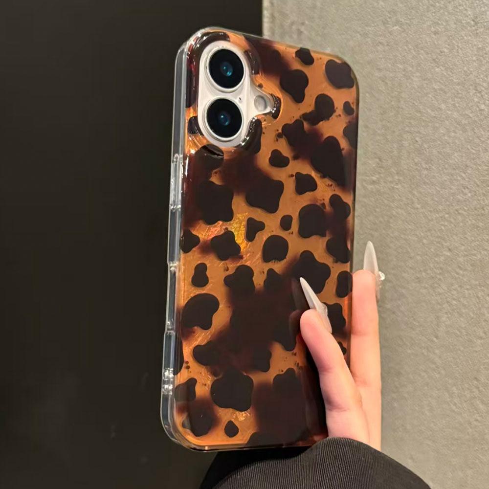 Modische goldene Handyhülle mit Leopardenmuster für Samsung Galaxy A16 A55 A07 A17 A56 A36 A06 A26 A53 A14 A24 A34 A54 A15 A12 A22 Hülle
