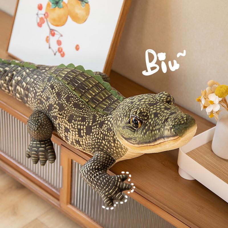 New Plush Alligator Stuffed Toy Realistic Jungle Animal Decoration Gift For Kids