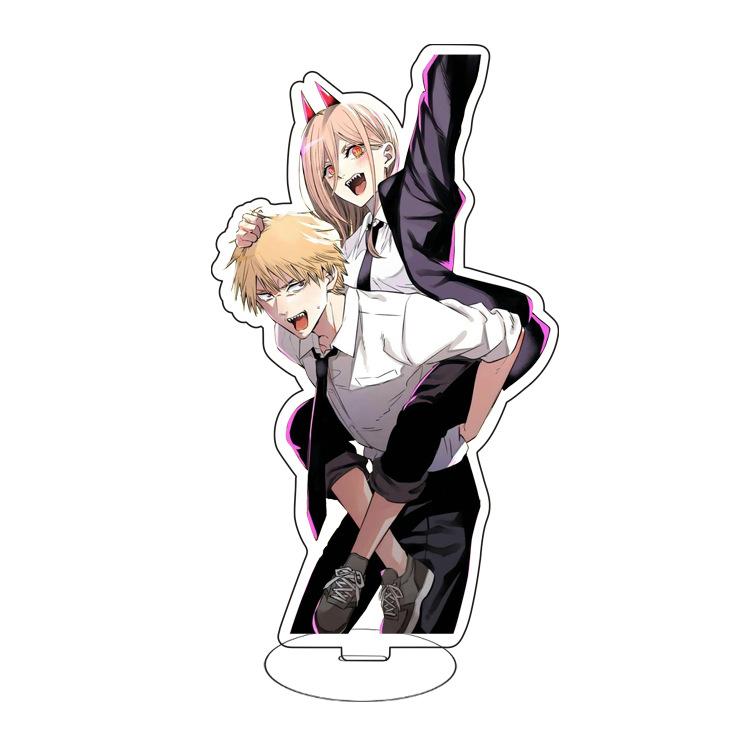 15cm Anime Chainsaw Man Acrylic Stand Action Figure Toy Makima Hayakawa Aki Figures Desktop Home Decoration