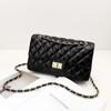 2023 Summer Women's Diamond Pattern Chain Shoulder Bag - Small, Chic, Solid Color