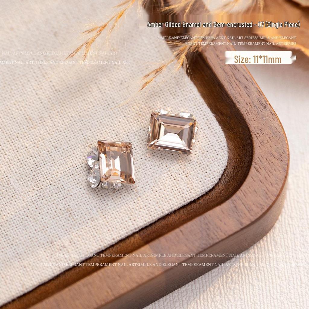 2026 Year of the Horse Luxury Alloy Nail Art: Zodiac Horse Glitter Zirconia Diamond Decorations for Fortunate Nails