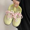 Red Dexun Shoes Women's Spring and Autumn New Flat-soled Women's Shoes Casual Shoes Breathable Cycling Dexun Shoes