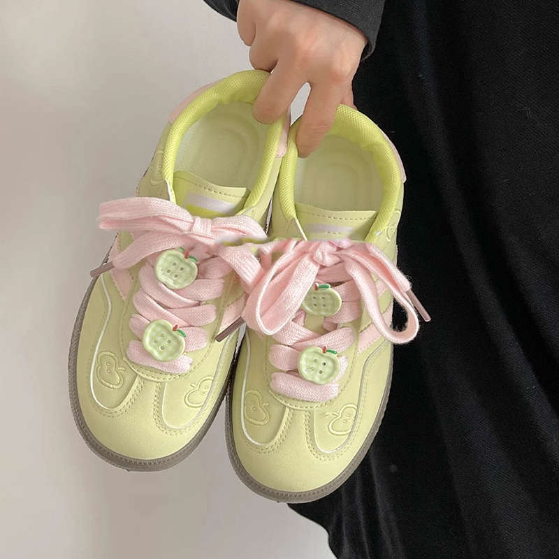 Red Dexun Shoes Women's Spring and Autumn New Flat-soled Women's Shoes Casual Shoes Breathable Cycling Dexun Shoes