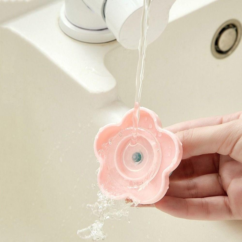 4PCS Wall Mounted Flower Hooks Decorative Key Hangers Practical Suction Cup Hook  Kitchen