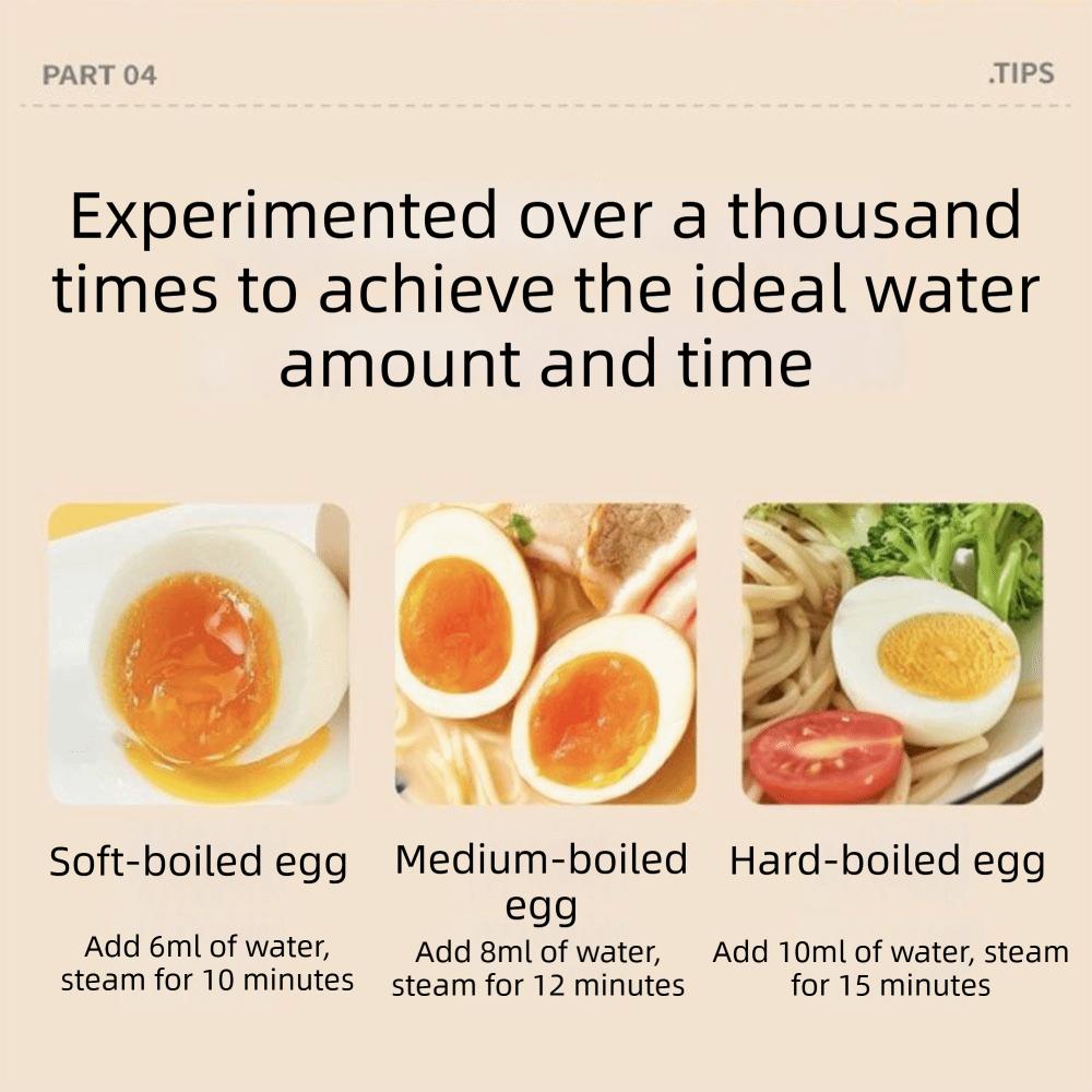 MINI Steam Egg Cooker Detachable Design Steamed Egg Boiled Custard Maker Egg Steamer Office