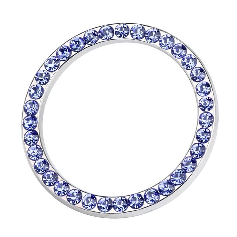 Arrive At the Car Model Durable Car Automatic Key To Start Switching Metal Diamond Decorative Rings