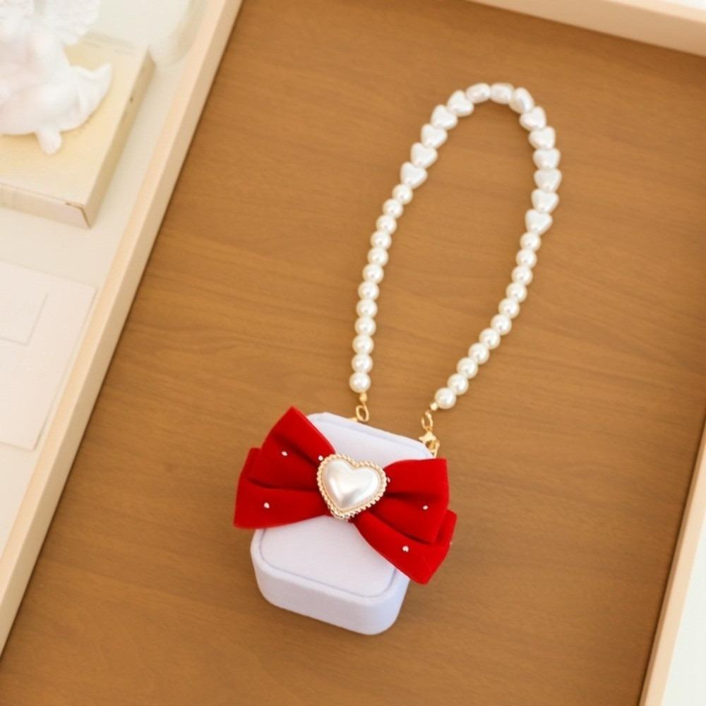 

Bow Pets Collars Ring Box Heart Jewelry Box Jewelry Organizer Wedding Couples Rings Box Gifts Style 3 Single Ring
