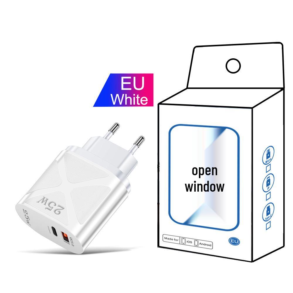 5V/9V/12V USB Travel Charger with US/EU/UK Specs, PD25W & QC3.0 Fast Charging