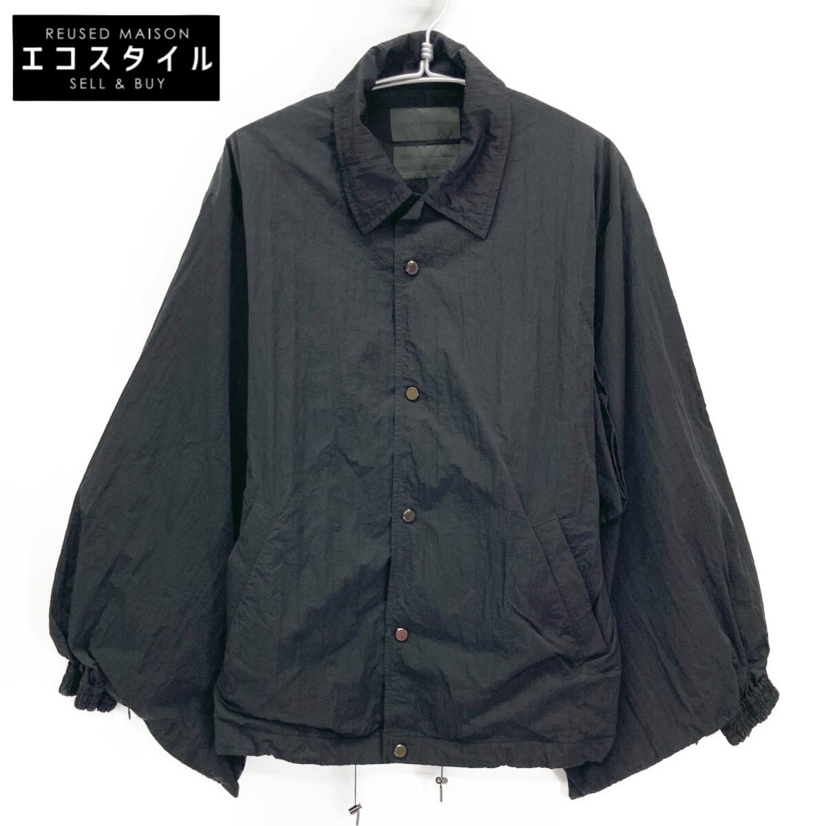 

FUMITO GANRYU FU3-BL14 Черная куртка-коуч кимоно Куртка 2 чернаяБ/у