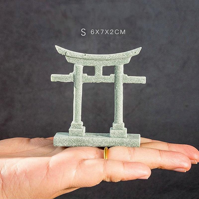 

Торійські ворота японський акваріумний декор мініатюрна прикраса садовий храм синтоістський ландшафтний піщаник мікро прикраса моделювання