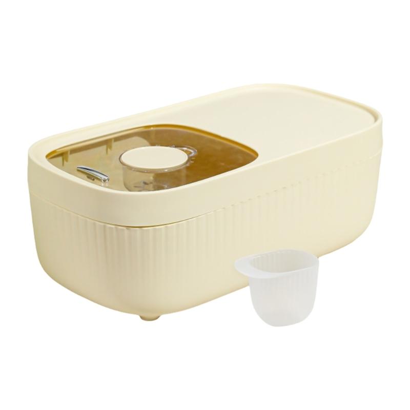 Modern Pet Food Bin 10L Sealed Keep Freshness Storage for Cats Dog Food Durable User Friendly Plastic Kitchen Organization