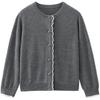 hacikis Girls' Embroidered Knitted Cardigan