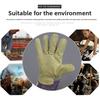 Gants de travail en cuir multi-usages de sécurité avec poignet en cuir respirant résistant à l'usure, légers, pour le jardinage et les travaux utilitaires