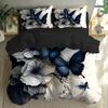 Beding Set Features a Warm And Minimalist Style featuring Buterflies And Floral Paterns Polyester Printed Soft with Soft Fabric Duvet Cover Set