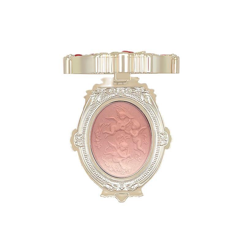 Cheerflor Blush Angioletto Goffrato Senza Cruelty Powder Blusher Contouring Viso per un Finish Opaco per Donne