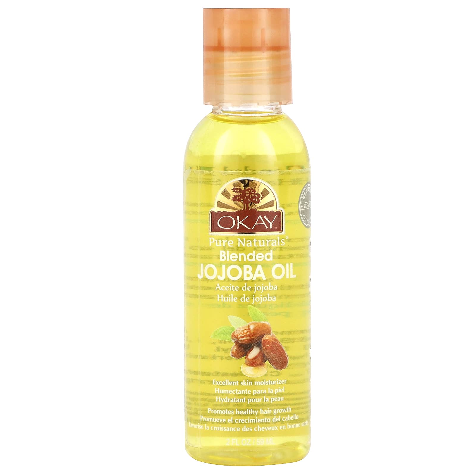 

Okay Pure Naturals, Смесь масел жожоба, 2 жидких унции (50 мл)