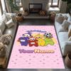 Teletubbies Customizable Name Floor Mat Design for Outdoor Game Room Study Room Kitchen Anti-slip Rug Anime Office Decor Birthday/Christmas Gift