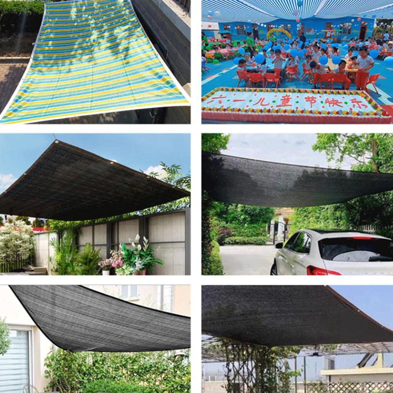 Customized Outdoor Garden Sunshade Sky Canopy Tent Net High Density Polyethylene UV Protection Thicken Durable Sun Screen Cloth
