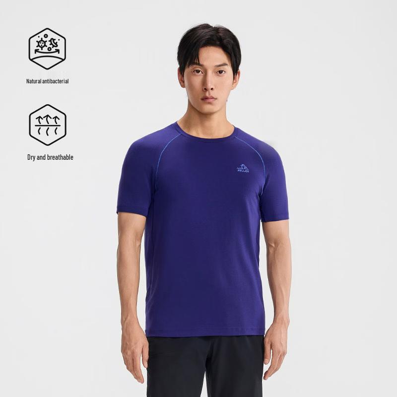 Pelliot Men s Wool Blend Quick-Dry Hiking T-Shirt XL