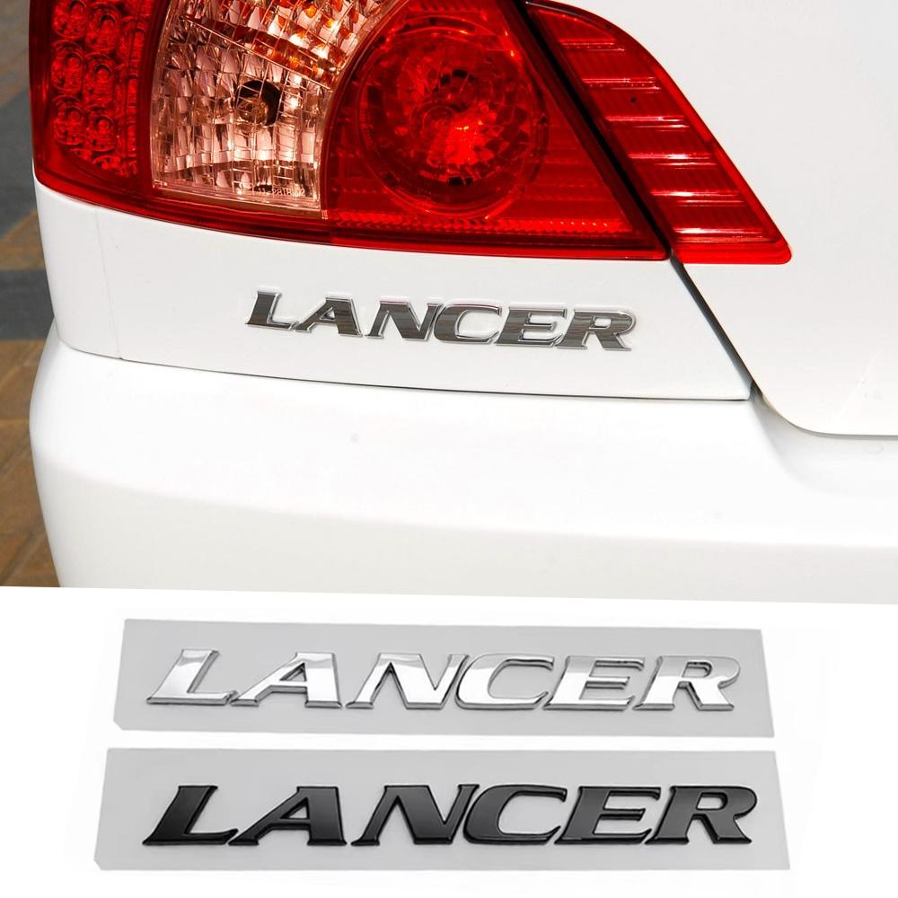 Für Mitsubishi Lancer ABS-Kunststoff Auto Heckklappen Emblem 3D Namensschild Plakette Seitliche Modifizierte Dekoration Styling Zubehör
